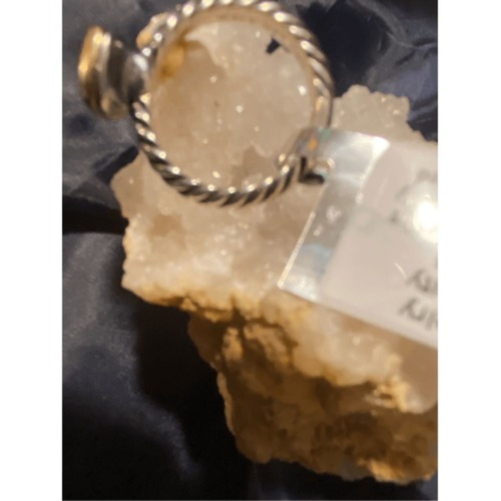 EUC Authentic David Yurman Nobelesse Citrine 18kt Gold & 925 SilveRing Size 4.75 - Picture 4 of 12